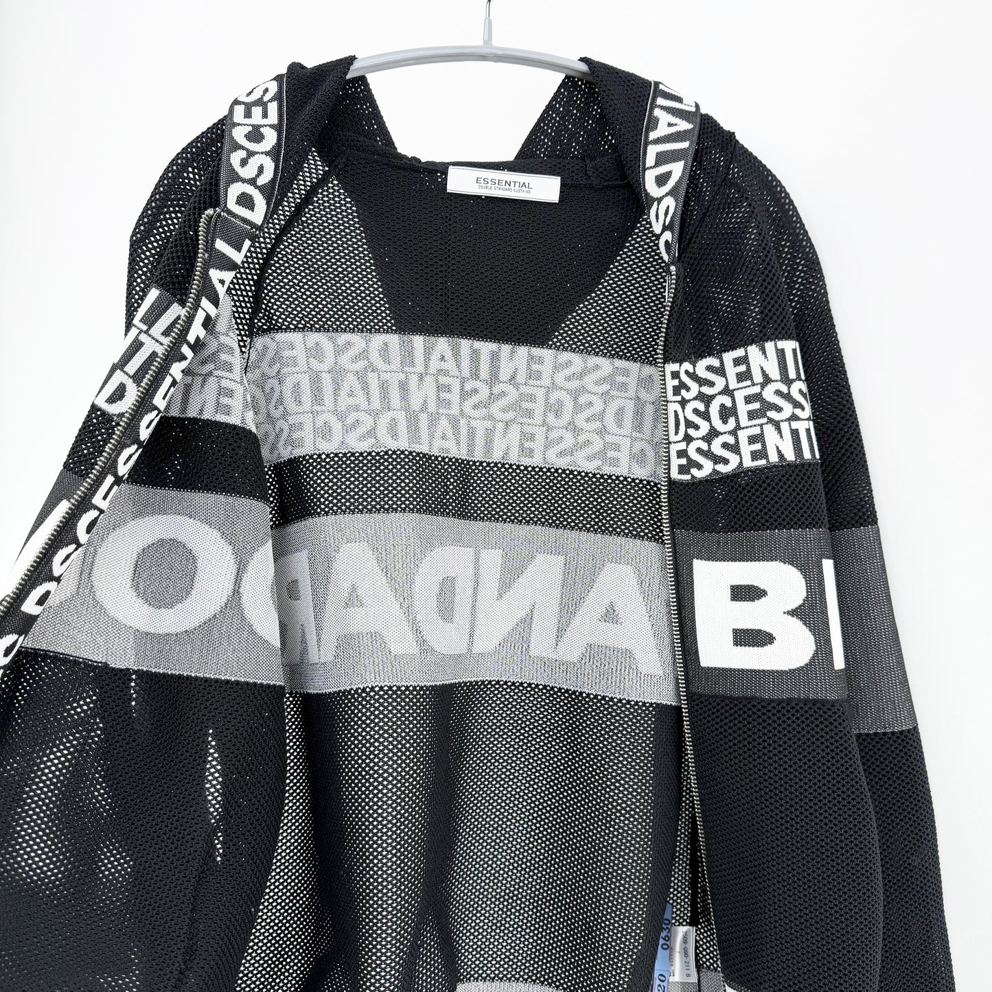 【美品】DOUBLE STANDARD CLOTHING パーカー ブラック Fサイズ【クリーニング発送】