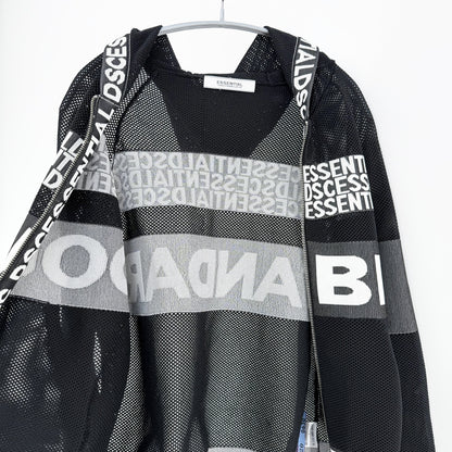 【美品】DOUBLE STANDARD CLOTHING パーカー ブラック Fサイズ【クリーニング発送】