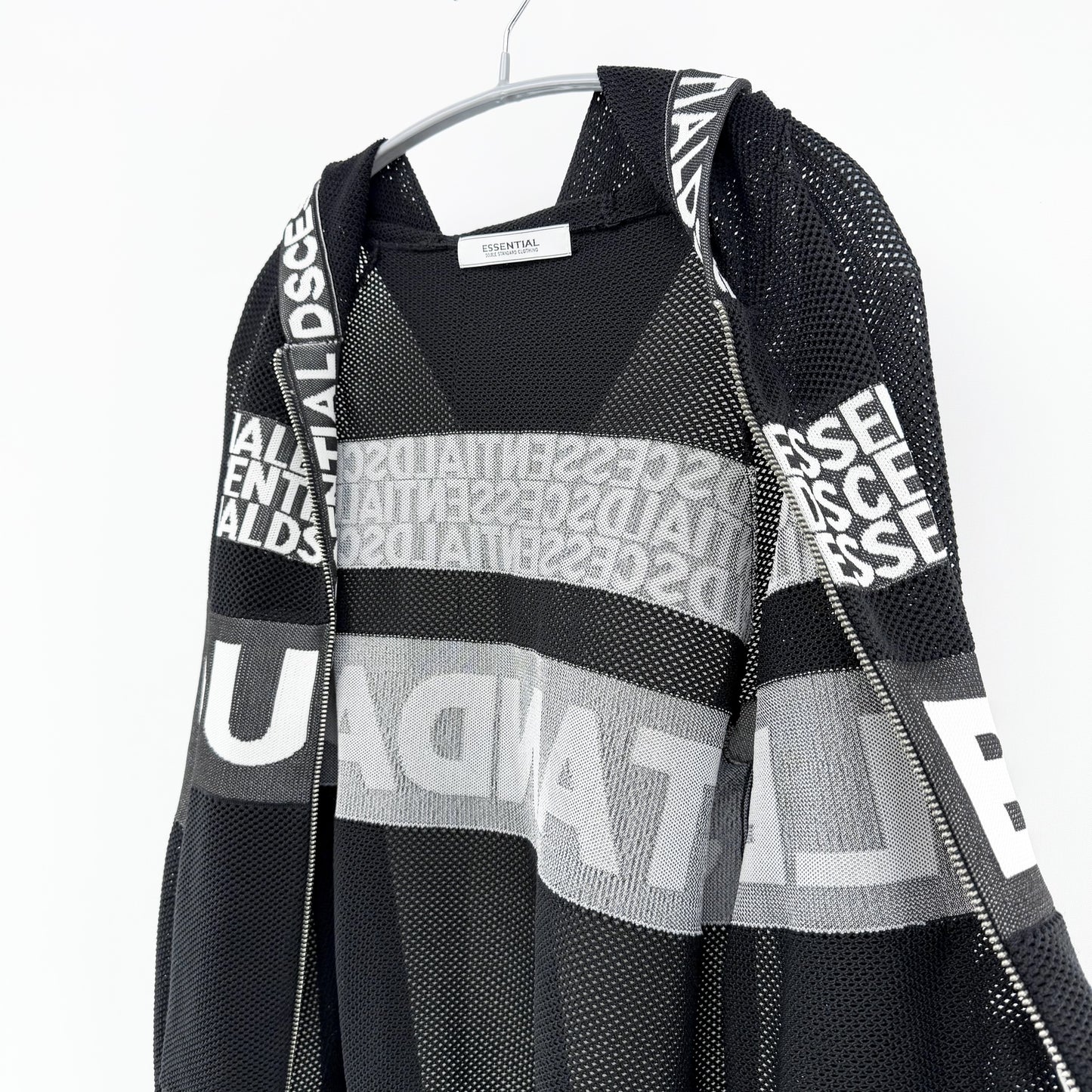 【美品】DOUBLE STANDARD CLOTHING パーカー ブラック Fサイズ【クリーニング発送】