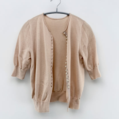 【美品】Ballsey カーディガン ベージュ Sサイズ【クリーニング発送】
