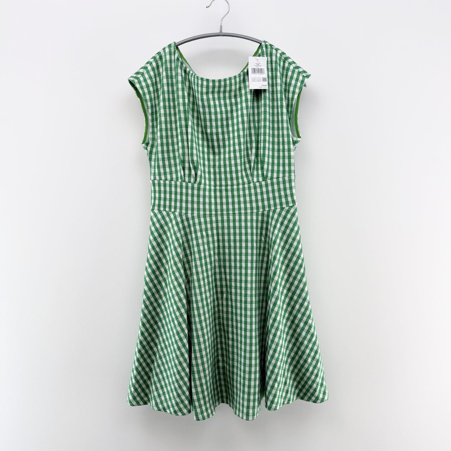 【美品】kate spade new york ワンピース グリーン Mサイズ【新品タグ付】
