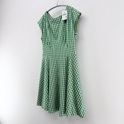 【美品】kate spade new york ワンピース グリーン Mサイズ【新品タグ付】