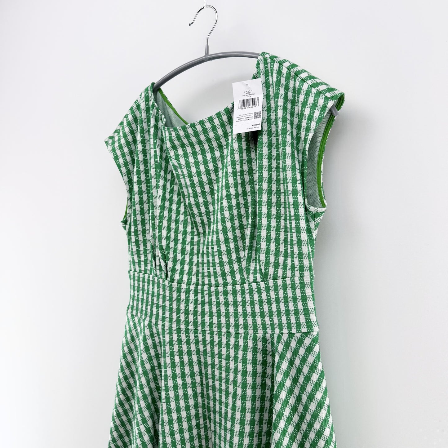 【美品】kate spade new york ワンピース グリーン Mサイズ【新品タグ付】