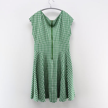 【美品】kate spade new york ワンピース グリーン Mサイズ【新品タグ付】