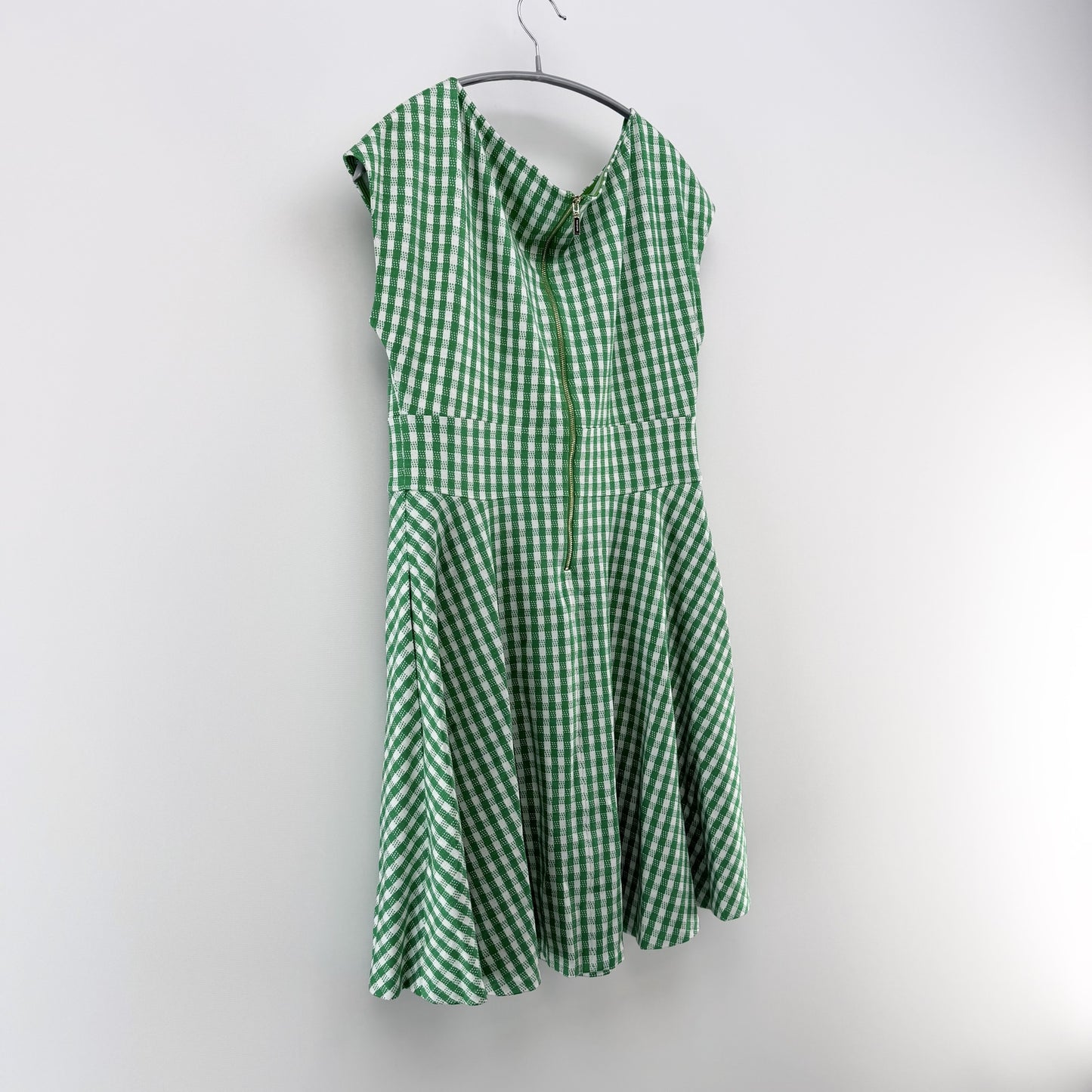 【美品】kate spade new york ワンピース グリーン Mサイズ【新品タグ付】
