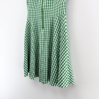 【美品】kate spade new york ワンピース グリーン Mサイズ【新品タグ付】