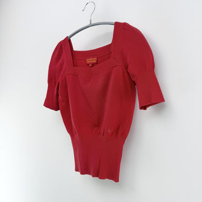 【美品】Vivienne Westwood セーター レッド 2サイズ【クリーニング発送】