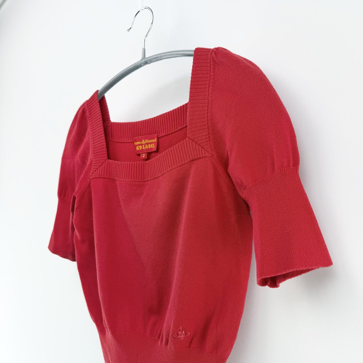【美品】Vivienne Westwood セーター レッド 2サイズ【クリーニング発送】