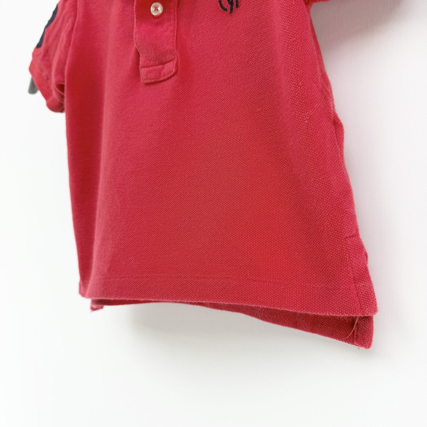 【美品】POLO RALPH LAUREN 半袖ポロシャツ レッド 12Mサイズ【クリーニング発送】