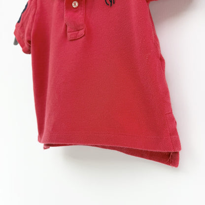 【美品】POLO RALPH LAUREN 半袖ポロシャツ レッド 12Mサイズ【クリーニング発送】