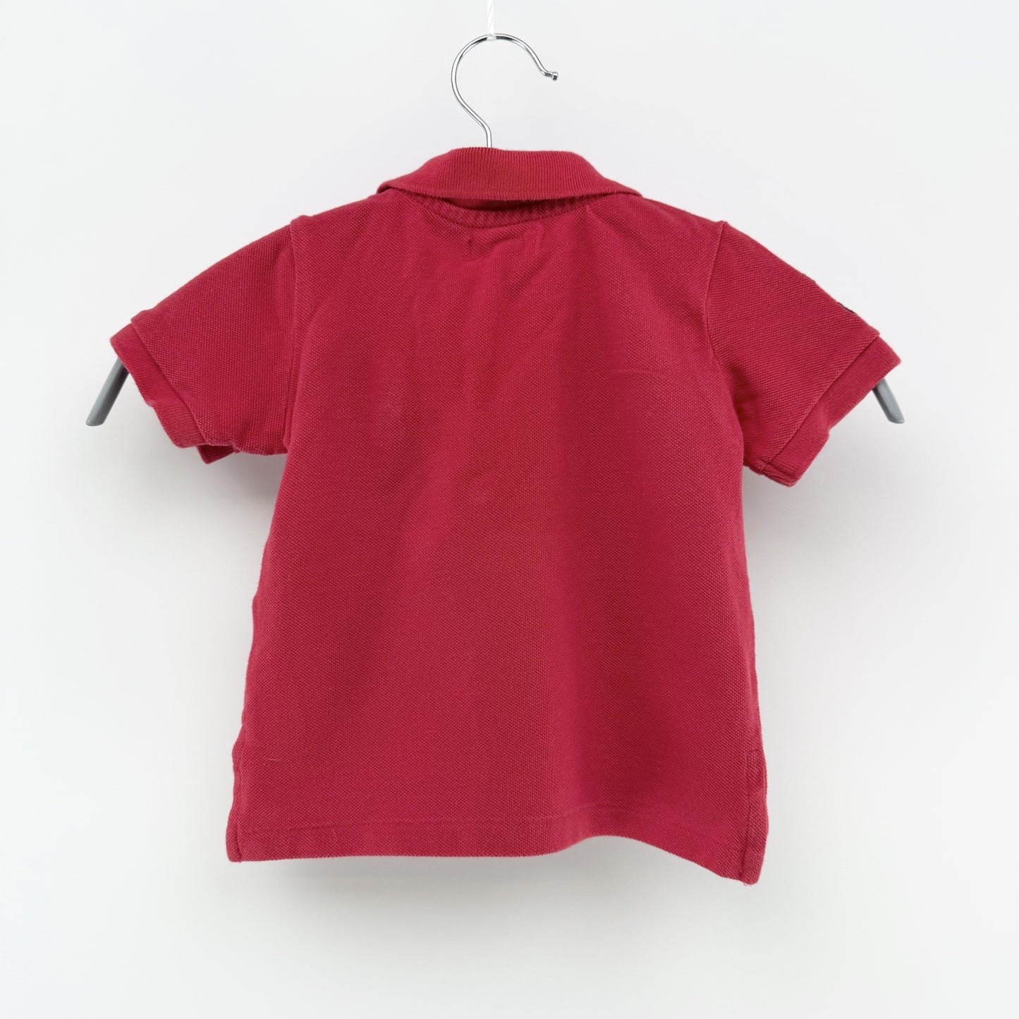 【美品】POLO RALPH LAUREN 半袖ポロシャツ レッド 12Mサイズ【クリーニング発送】