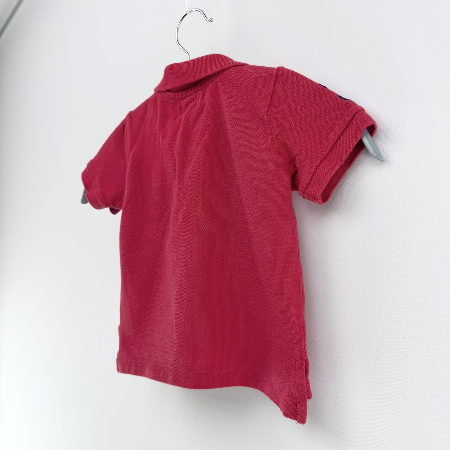 【美品】POLO RALPH LAUREN 半袖ポロシャツ レッド 12Mサイズ【クリーニング発送】
