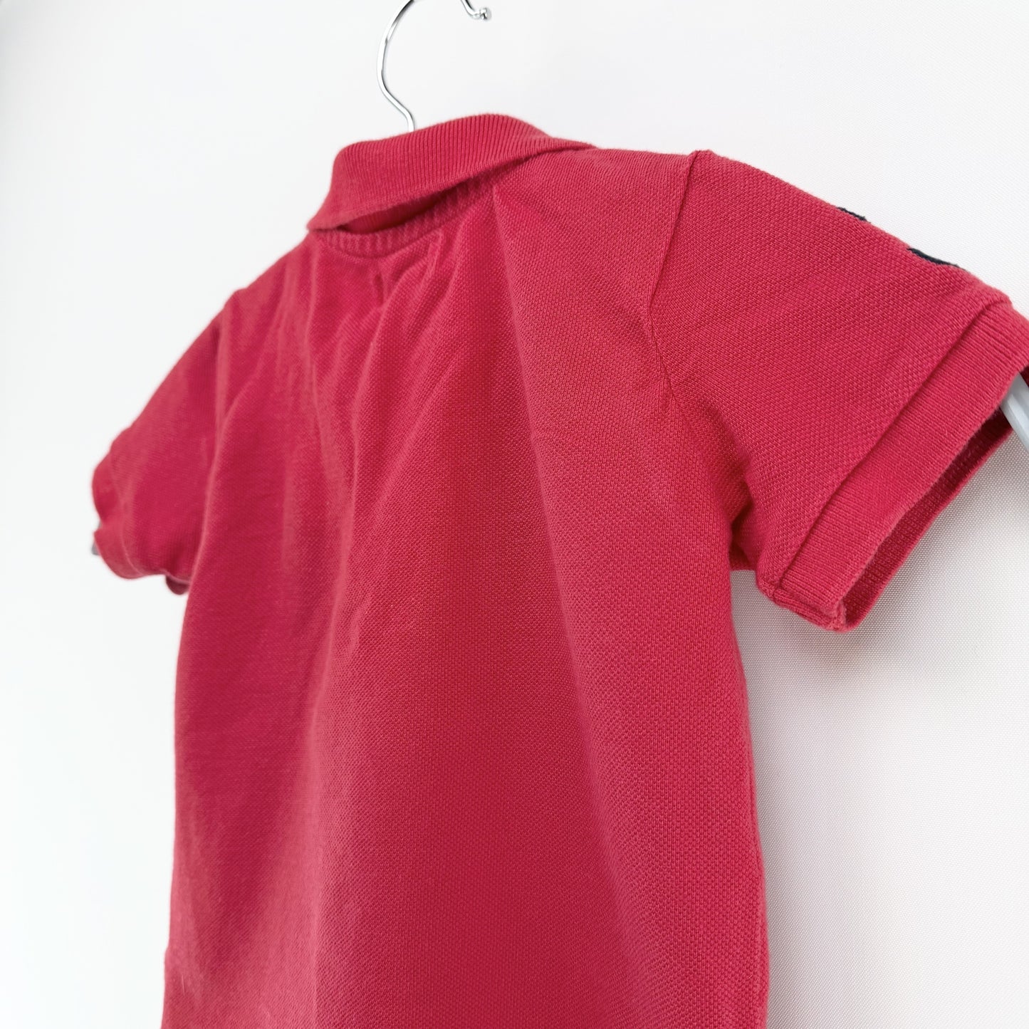 【美品】POLO RALPH LAUREN 半袖ポロシャツ レッド 12Mサイズ【クリーニング発送】