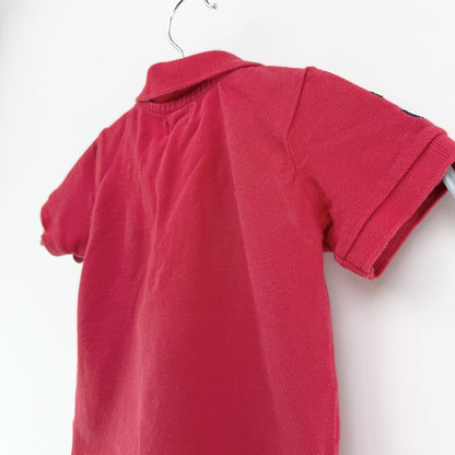 【美品】POLO RALPH LAUREN 半袖ポロシャツ レッド 12Mサイズ【クリーニング発送】