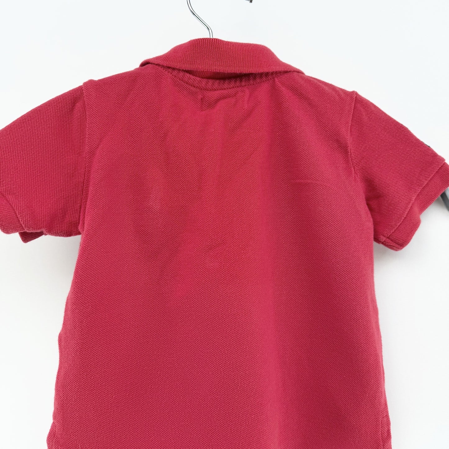 【美品】POLO RALPH LAUREN 半袖ポロシャツ レッド 12Mサイズ【クリーニング発送】