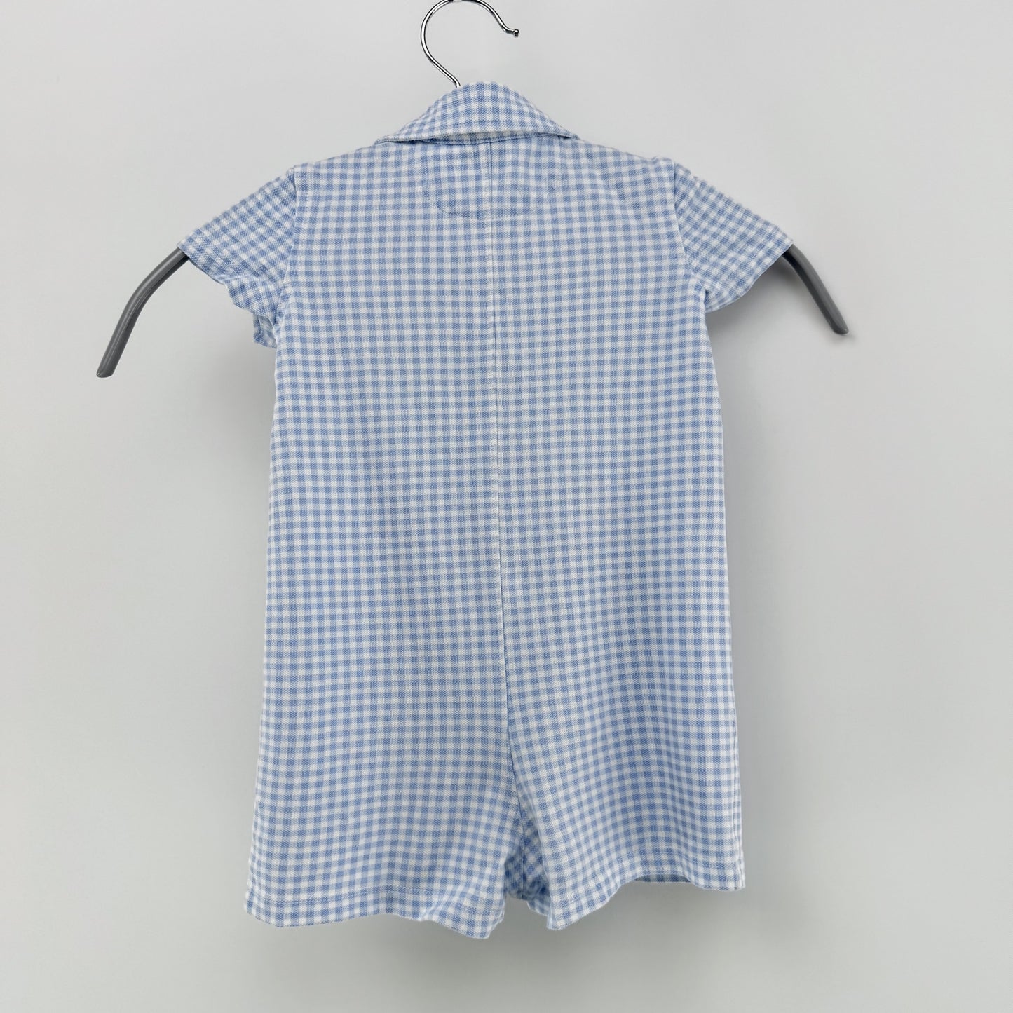【美品】POLO RALPH LAUREN ロンパース ブルー 9Mサイズ【クリーニング後発送】