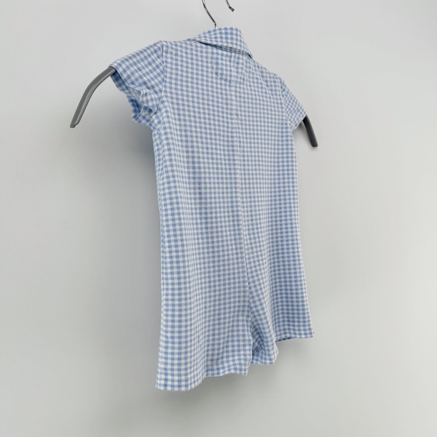 【美品】POLO RALPH LAUREN ロンパース ブルー 9Mサイズ【クリーニング後発送】