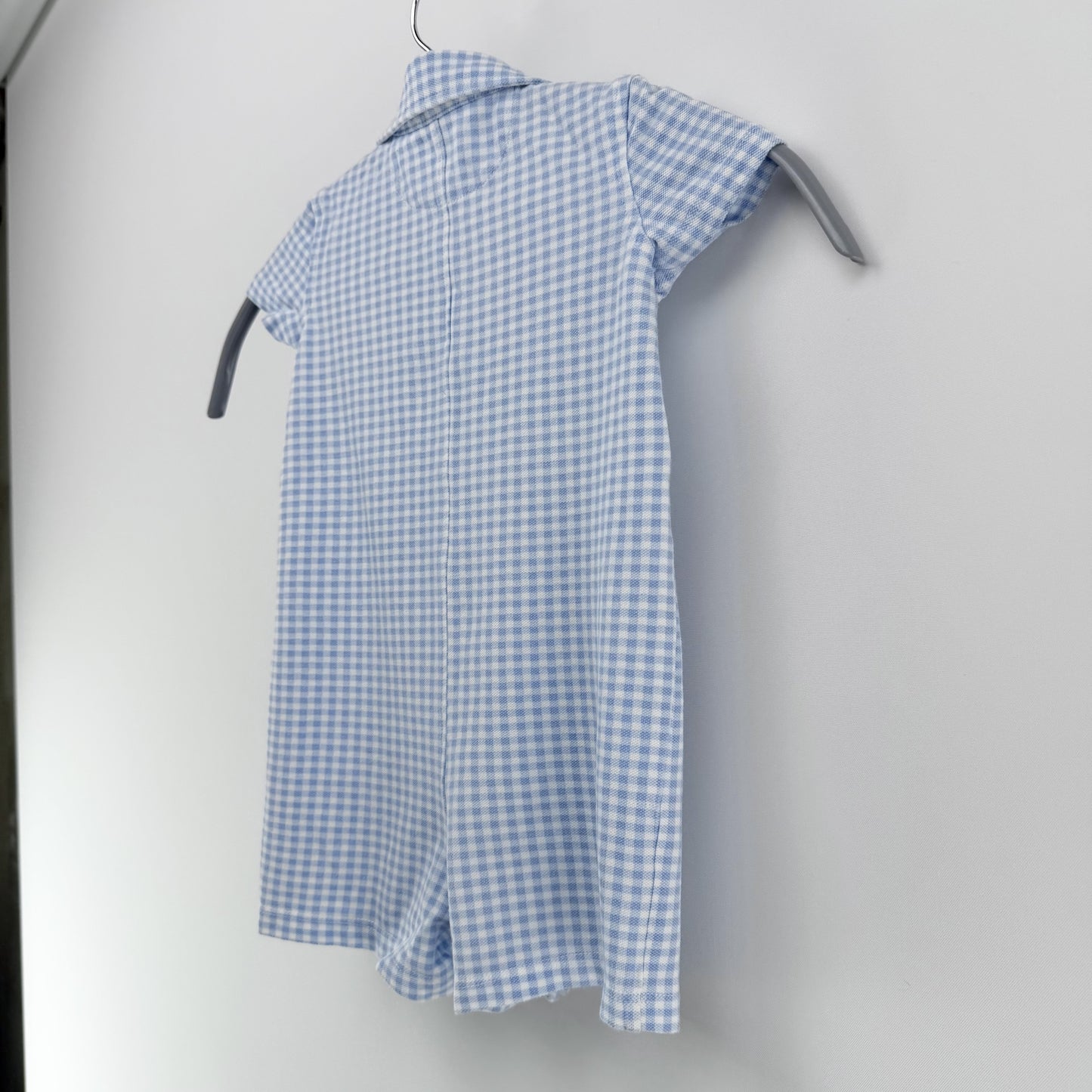 【美品】POLO RALPH LAUREN ロンパース ブルー 9Mサイズ【クリーニング後発送】