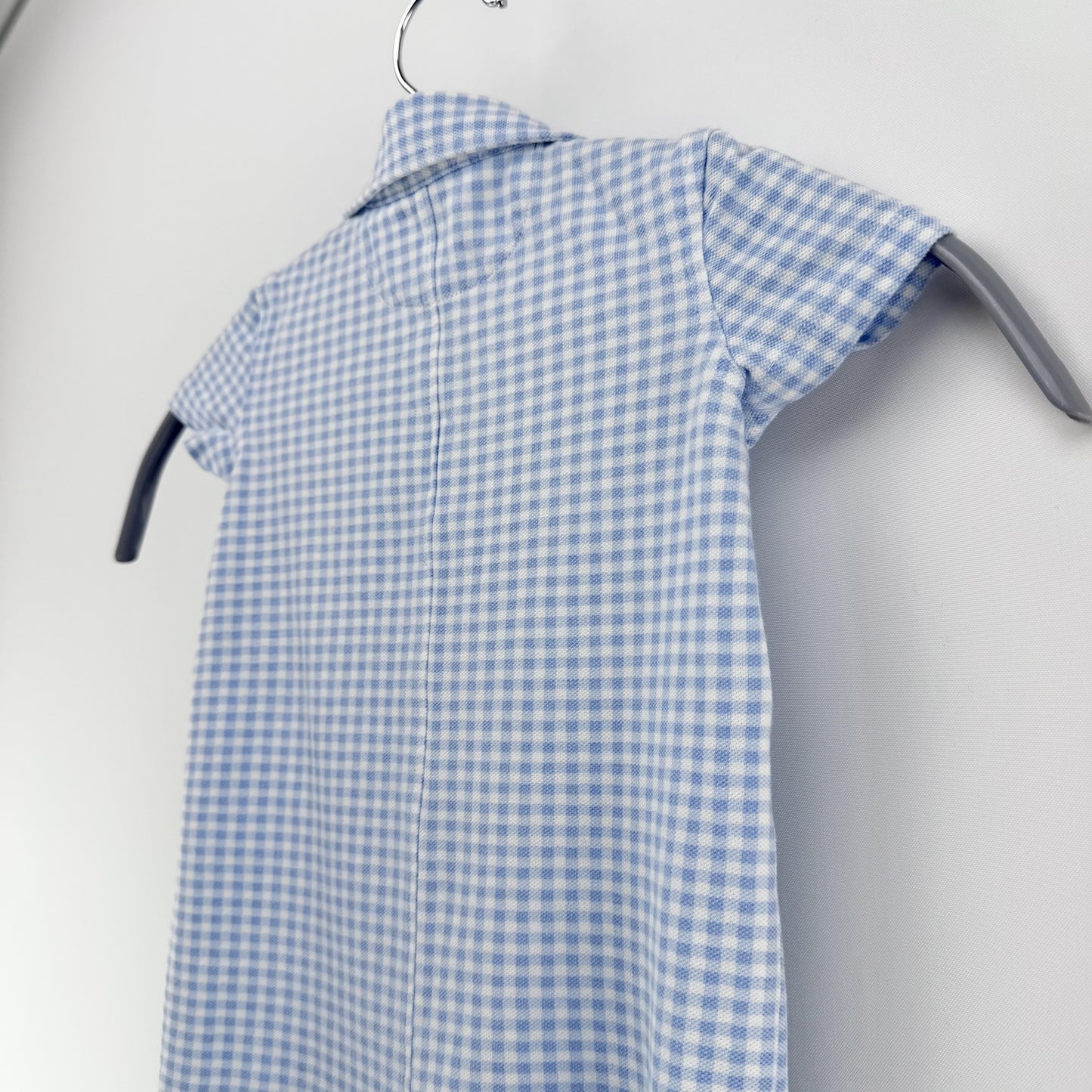 【美品】POLO RALPH LAUREN ロンパース ブルー 9Mサイズ【クリーニング後発送】