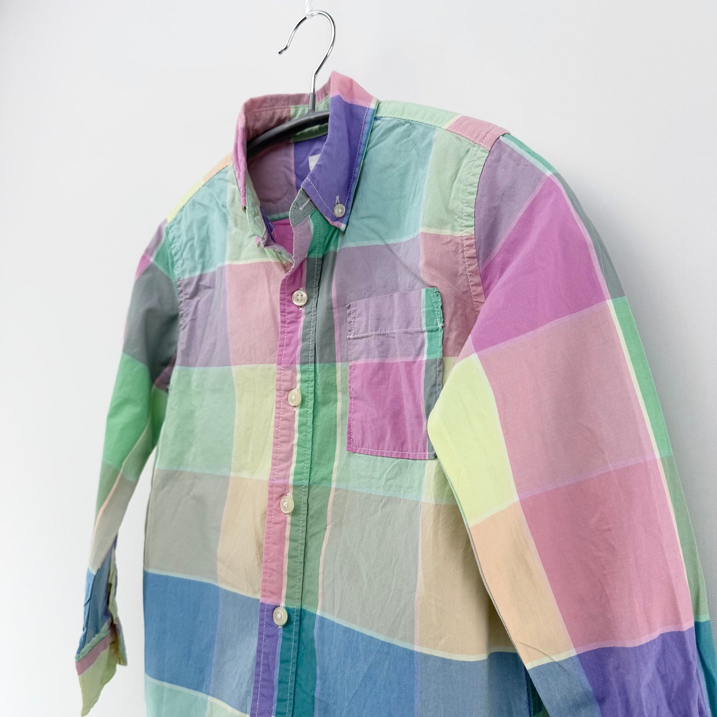 【ポニークリーニング公式】GAP KIDS 長袖シャツ チェック S（6-7）サイズ【クリーニング発送】