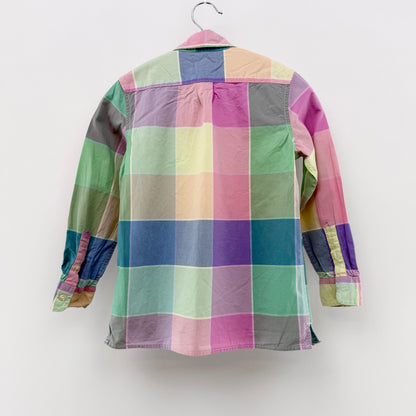 【ポニークリーニング公式】GAP KIDS 長袖シャツ チェック S（6-7）サイズ【クリーニング発送】