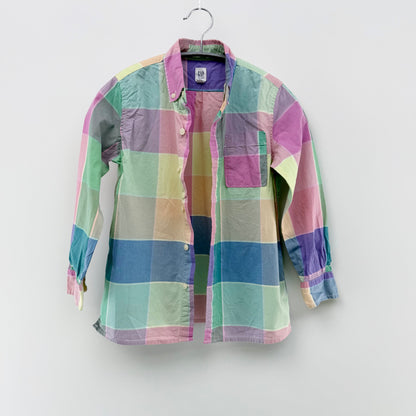 【ポニークリーニング公式】GAP KIDS 長袖シャツ チェック S（6-7）サイズ【クリーニング発送】