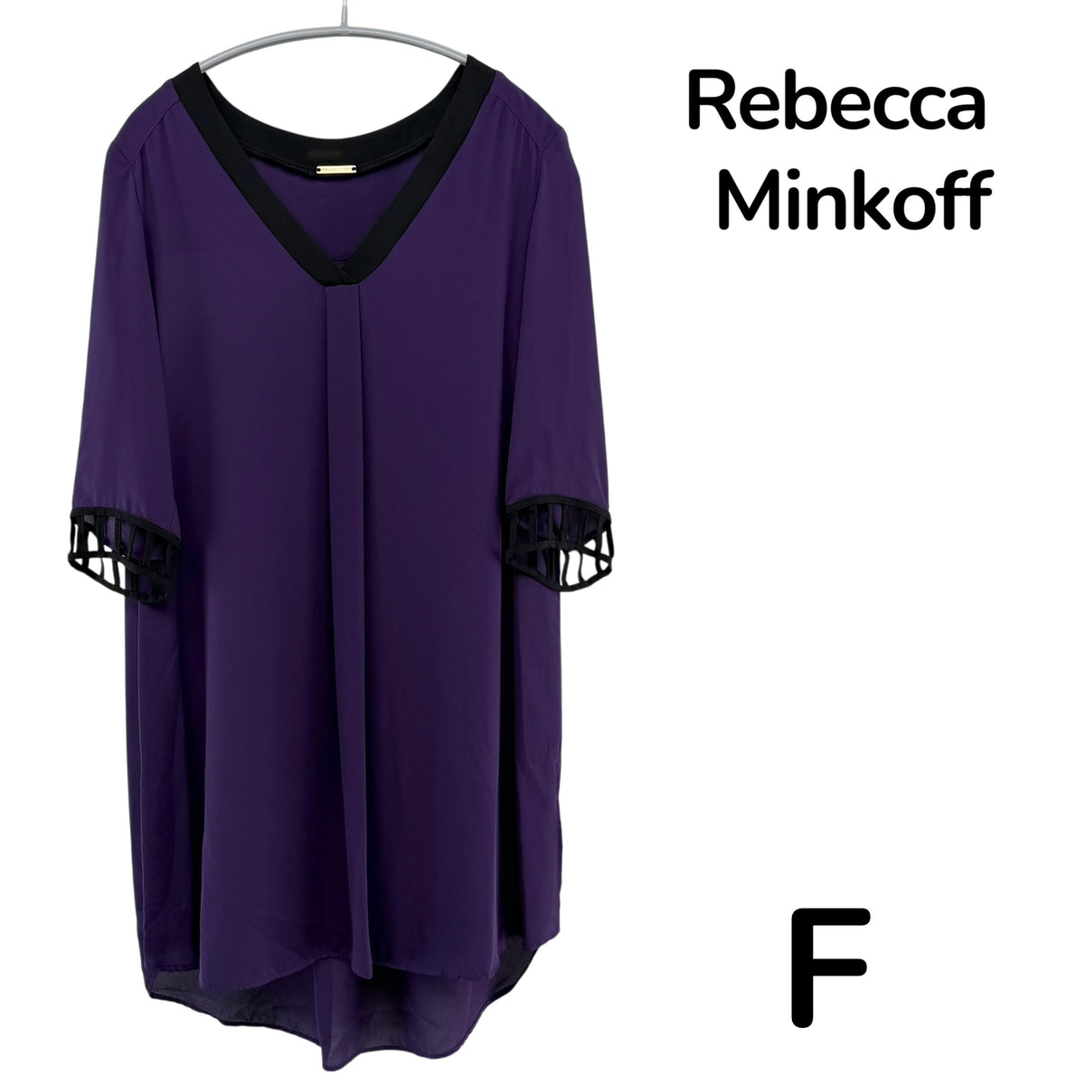 【美品】Rebecca Minkoff ワンピース パープル Fサイズ【クリーニング発送】