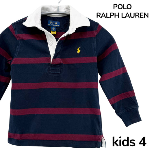 【美品】POLO RALPH LAUREN ポロシャツ ボーダー 4サイズ【クリーニング発送】