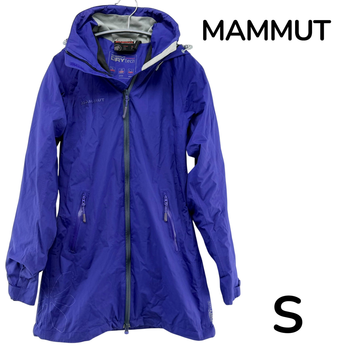 MAMMUT マウンテンパーカー パープル Sサイズ【クリーニング発送】