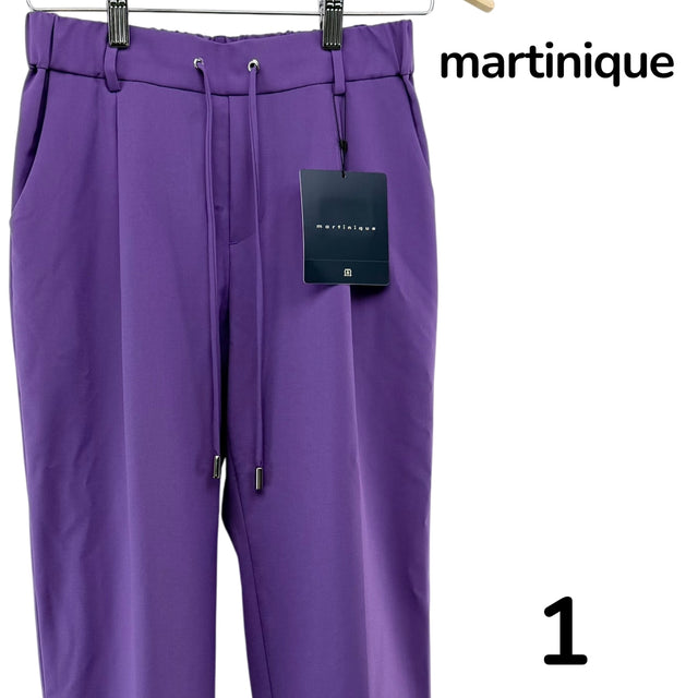 【新品タグ付】martinique カジュアルパンツ パープル 1サイズ【美品】