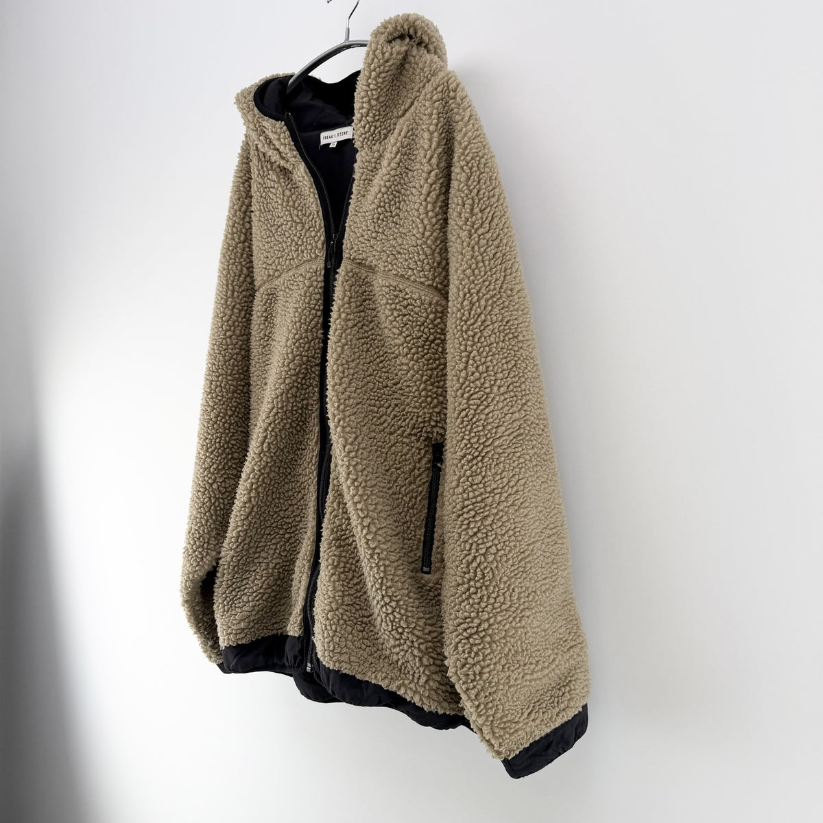【美品】FREAK'S STORE フリースジャケット ベージュ XLサイズ【クリーニング発送】