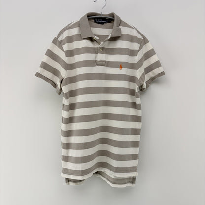 【美品】POLO RALPH LAUREN 半袖ポロシャツ ボーダー Mサイズ【クリーニング発送】
