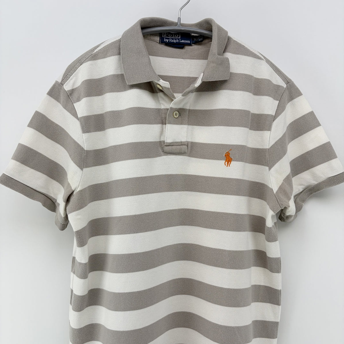 【美品】POLO RALPH LAUREN 半袖ポロシャツ ボーダー Mサイズ【クリーニング発送】