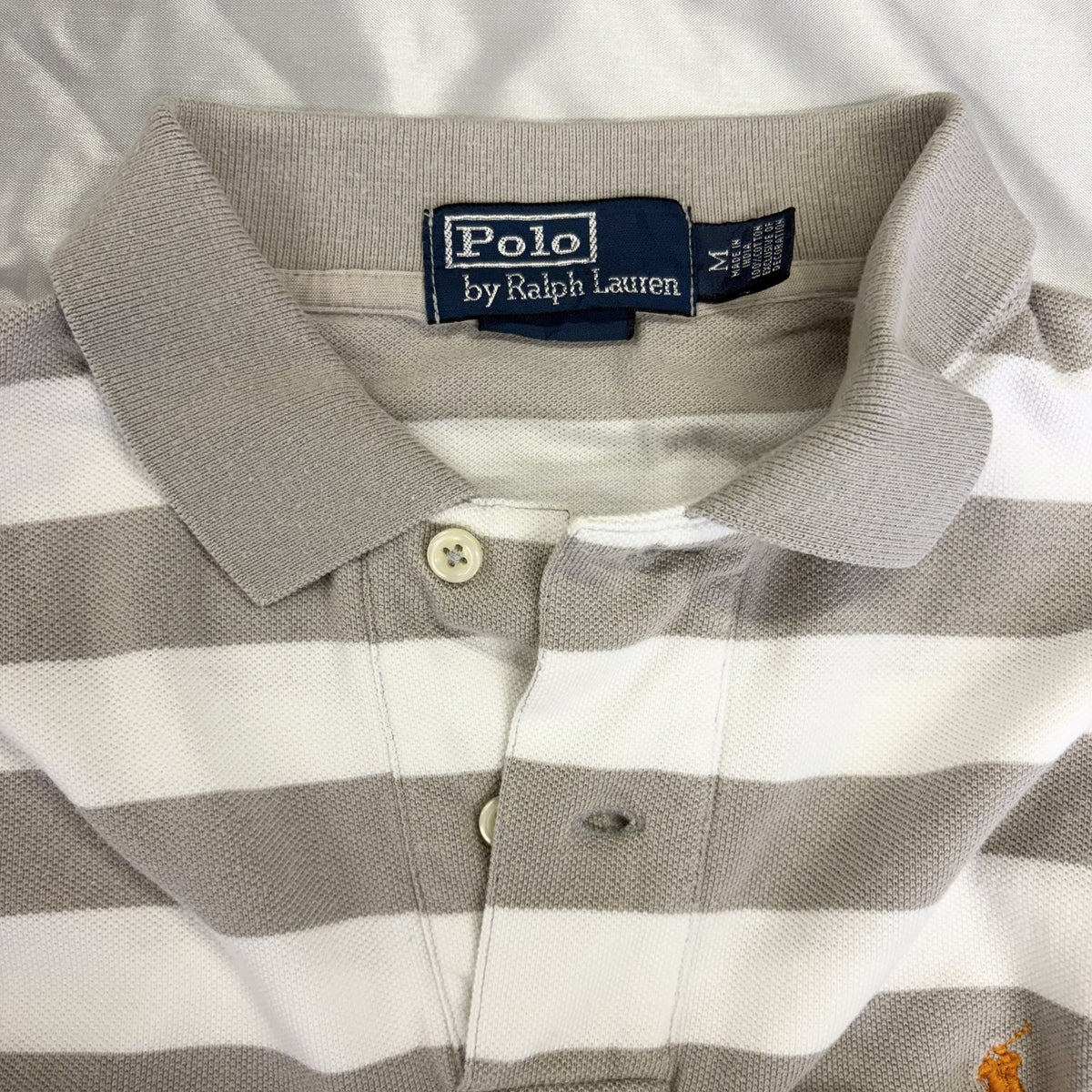 【美品】POLO RALPH LAUREN 半袖ポロシャツ ボーダー Mサイズ【クリーニング発送】