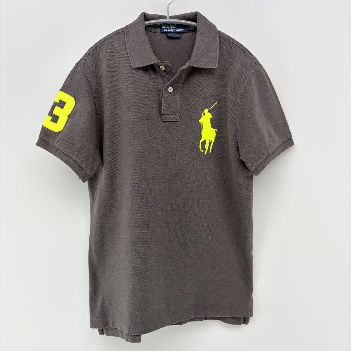 【美品】POLO RALPH LAUREN 半袖ポロシャツ ブラウン 茶【クリーニング発送】