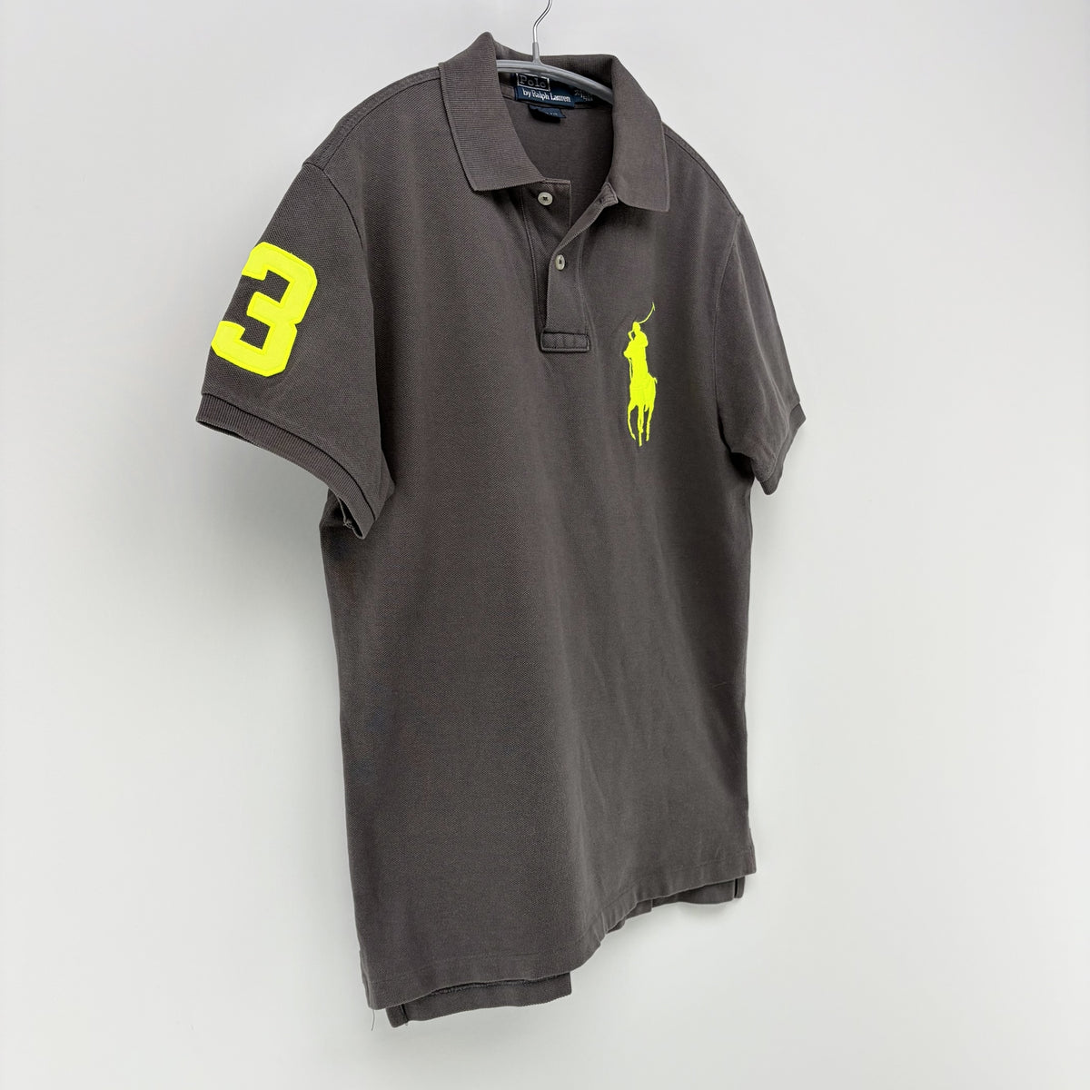 【美品】POLO RALPH LAUREN 半袖ポロシャツ ブラウン 茶【クリーニング発送】