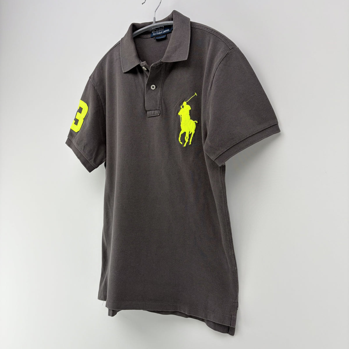【美品】POLO RALPH LAUREN 半袖ポロシャツ ブラウン 茶【クリーニング発送】