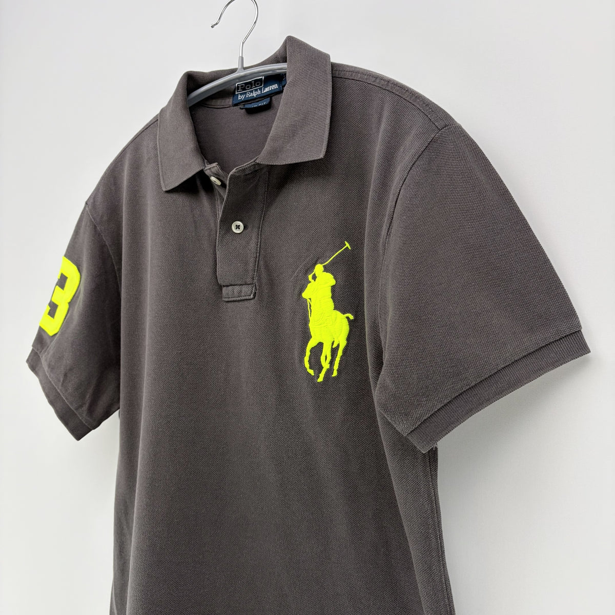 【美品】POLO RALPH LAUREN 半袖ポロシャツ ブラウン 茶【クリーニング発送】