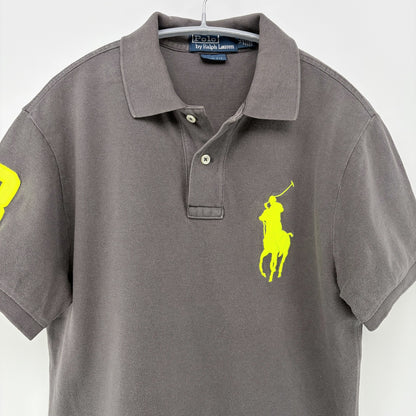 【美品】POLO RALPH LAUREN 半袖ポロシャツ ブラウン 茶【クリーニング発送】