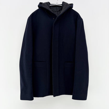 【美品】COS カシミヤ混ウールコート ネイビー 紺 46サイズ【クリーニング発送】