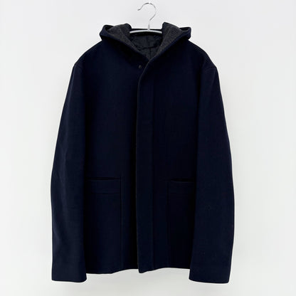 【美品】COS カシミヤ混ウールコート ネイビー 紺 46サイズ【クリーニング発送】