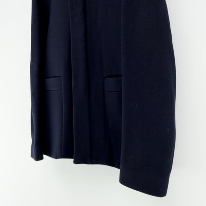 【美品】COS カシミヤ混ウールコート ネイビー 紺 46サイズ【クリーニング発送】