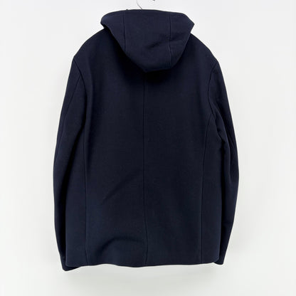 【美品】COS カシミヤ混ウールコート ネイビー 紺 46サイズ【クリーニング発送】
