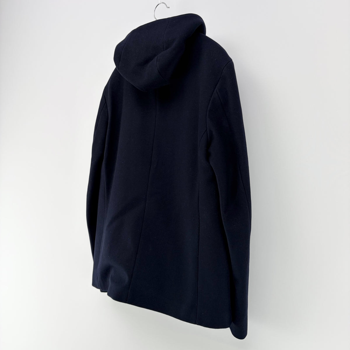 【美品】COS カシミヤ混ウールコート ネイビー 紺 46サイズ【クリーニング発送】