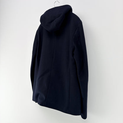 【美品】COS カシミヤ混ウールコート ネイビー 紺 46サイズ【クリーニング発送】