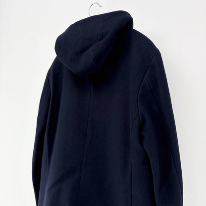 【美品】COS カシミヤ混ウールコート ネイビー 紺 46サイズ【クリーニング発送】