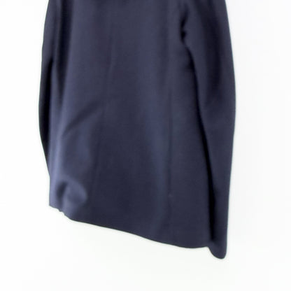【美品】COS カシミヤ混ウールコート ネイビー 紺 46サイズ【クリーニング発送】