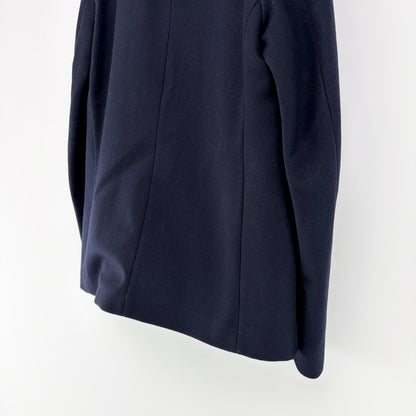 【美品】COS カシミヤ混ウールコート ネイビー 紺 46サイズ【クリーニング発送】