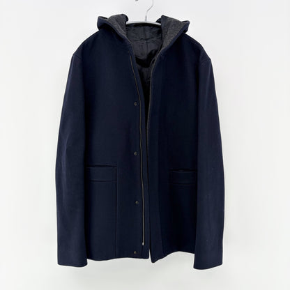 【美品】COS カシミヤ混ウールコート ネイビー 紺 46サイズ【クリーニング発送】