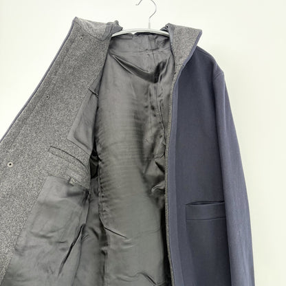 【美品】COS カシミヤ混ウールコート ネイビー 紺 46サイズ【クリーニング発送】